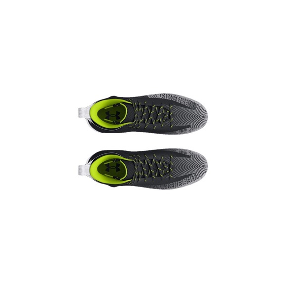 NWOB Under Armour Hammer 2.0 MC Football Cleats‎ Shoes Black/Silver Men\'s 8.5 D